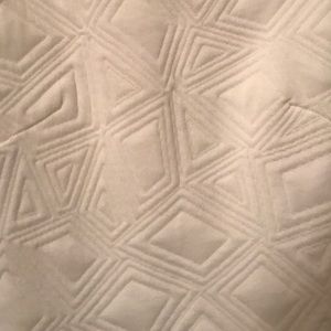 White geometric mimi dress